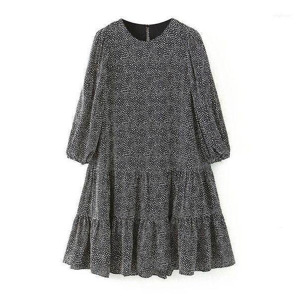casual dresses women loose o neck chiffon 2021 polka dot elegant ruffle mini dress female lantern sleeve pleated short dress1, Black;gray
casual dresses women loose o neck chiffon 2021 polka dot elegant ruffle mini dress female lantern sleeve pleated short dress1, Black;gray