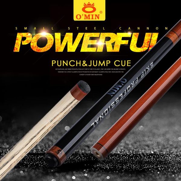o'min billiard punch&jump cue 14mm tip 141cm length 3 pieces ashwood shaft professional break black 8 cues
o'min billiard punch&jump cue 14mm tip 141cm length 3 pieces ashwood shaft professional break black 8 cues