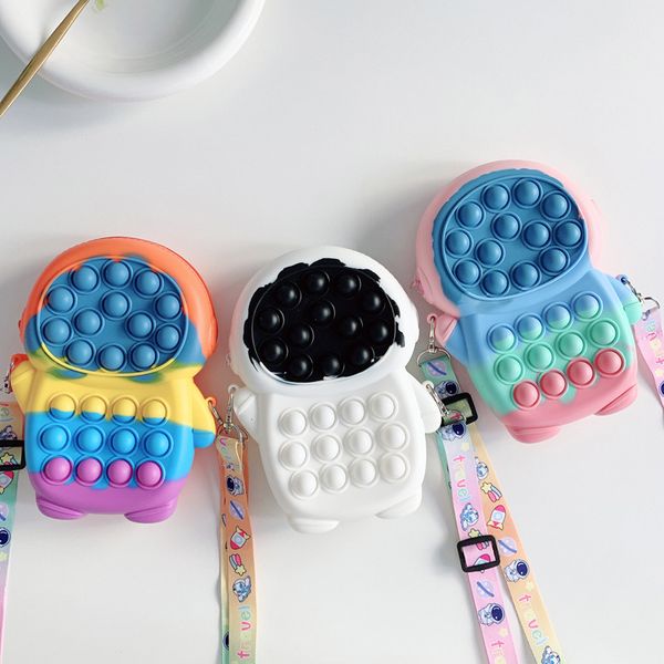 spaceman fidget toys astronaut bag push it squeeze bubble pouches silicone simple dimple coin purse stress relief shoulder bags decompressio
spaceman fidget toys astronaut bag push it squeeze bubble pouches silicone simple dimple coin purse stress relief shoulder bags decompressio