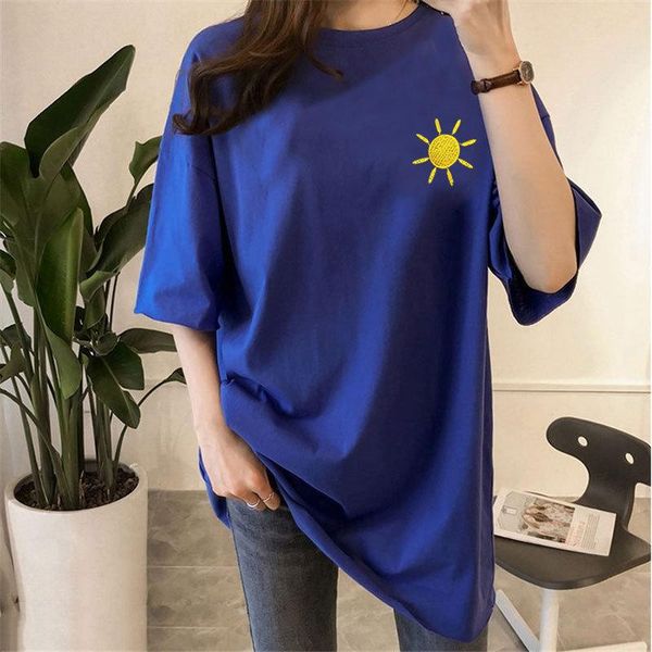 women's t-shirt 2021 summer fashion women concise print casual loose female tee cotton vintage ladies short sleeve, White
women's t-shirt 2021 summer fashion women concise print casual loose female tee cotton vintage ladies short sleeve, White