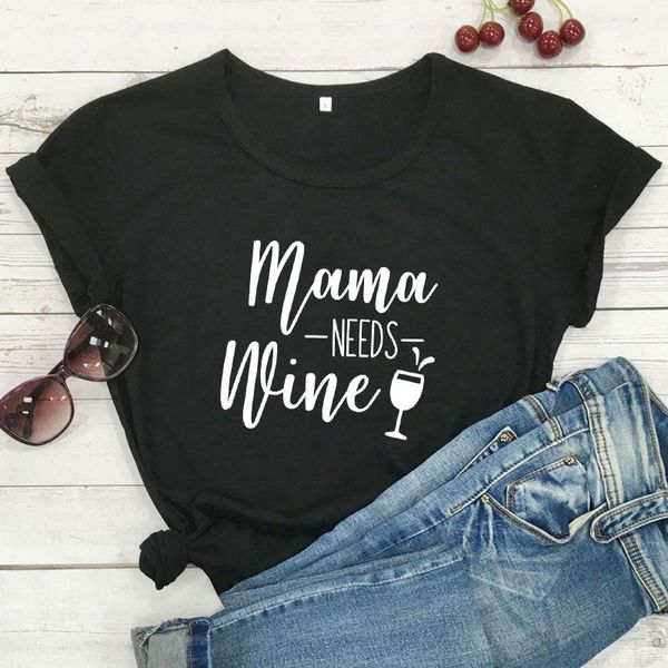 women's t-shirt mama needs wine letter print t shirt women short sleeve o neck loose tshirt ladies summer fashion tee clothes, White
women's t-shirt mama needs wine letter print t shirt women short sleeve o neck loose tshirt ladies summer fashion tee clothes, White