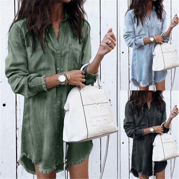 women's blouses & shirts denim jeans women casual full sleeve button blouse ladies autumn loose long feminino cowboy, White
women's blouses & shirts denim jeans women casual full sleeve button blouse ladies autumn loose long feminino cowboy, White