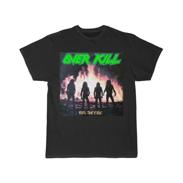 overkill feel the fire short sleeve tee, White;black 
overkill feel the fire short sleeve tee, White;black