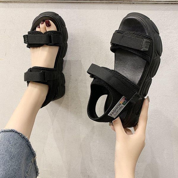 sandals women summer thick bottom shoes casual high platform wedges walk woman open toe comfortable sport, Black
sandals women summer thick bottom shoes casual high platform wedges walk woman open toe comfortable sport, Black