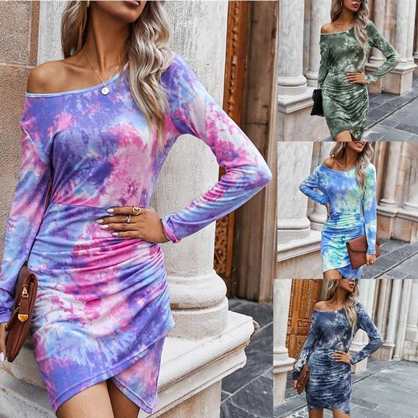 elegant tie-dye print mini dress women o-neck long sleeve pleated front split 2021 autumn club party ladies dresses vestido casual, Black;gray
elegant tie-dye print mini dress women o-neck long sleeve pleated front split 2021 autumn club party ladies dresses vestido casual, Black;gray