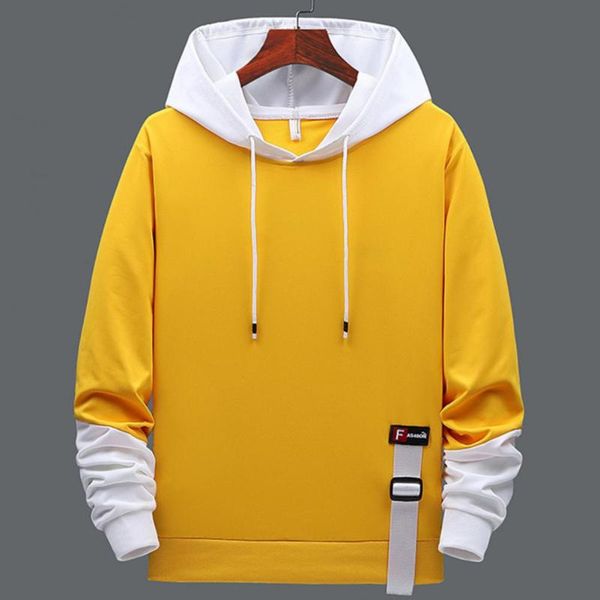men's hoodies & sweatshirts men hoodie contrast colors drawstring casual hooded long sleeve loose teenager sports for, Black
men's hoodies & sweatshirts men hoodie contrast colors drawstring casual hooded long sleeve loose teenager sports for, Black