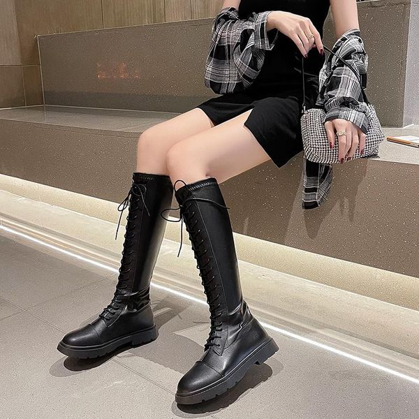 boots women comfort knee high long winter shoes ladies pu leather lace-up warm plush 2021 female footwear fashion, Black
boots women comfort knee high long winter shoes ladies pu leather lace-up warm plush 2021 female footwear fashion, Black