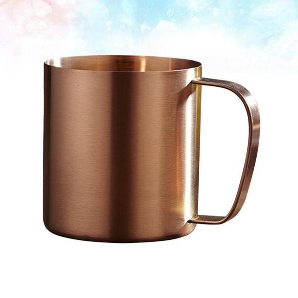 1pc 480ml household stainless steel beer mug cup water for home room el (rose gold) cups & saucers
1pc 480ml household stainless steel beer mug cup water for home room el (rose gold) cups & saucers