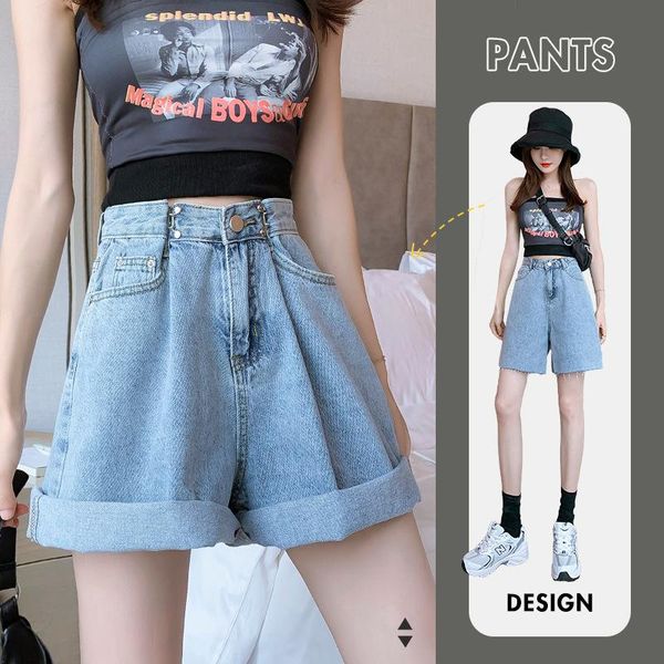 fashion straight wide leg jeans female summer 2021 style high waist loose slimming large size five-point shorts type women's, Blue
fashion straight wide leg jeans female summer 2021 style high waist loose slimming large size five-point shorts type women's, Blue