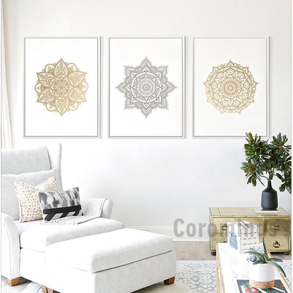 paintings mandala flower canvas painting golden floral wall art prints geometric bohemian modern home decor poster for living room
paintings mandala flower canvas painting golden floral wall art prints geometric bohemian modern home decor poster for living room