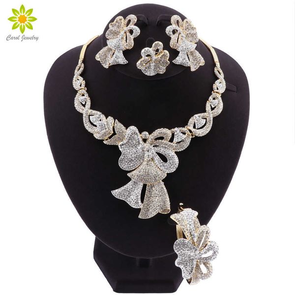 fashion african wedding jewelry set bridal gold color crystal necklace bracelet earrings ring sets charm birthday gift h1022, Silver
fashion african wedding jewelry set bridal gold color crystal necklace bracelet earrings ring sets charm birthday gift h1022, Silver