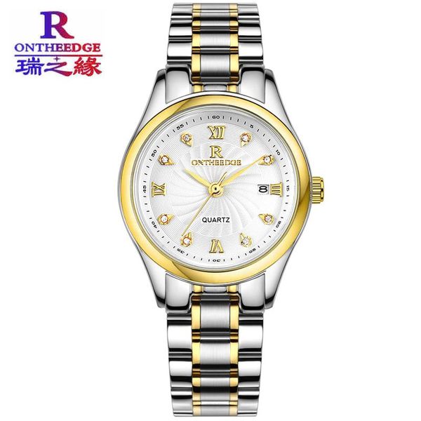 wristwatches ontheedge stainless steel women watch date function gold color waterproof bracelet dress ladies montre femme, Slivery;brown
wristwatches ontheedge stainless steel women watch date function gold color waterproof bracelet dress ladies montre femme, Slivery;brown
