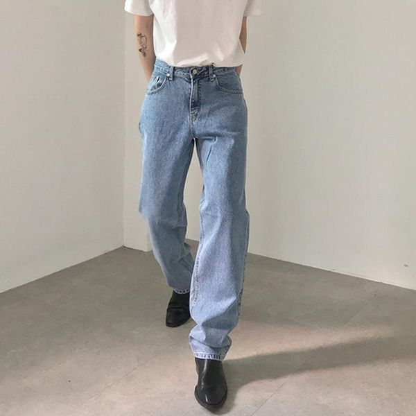 men's jeans autumn straight loose wide-leg pants fall feeling retro wild korean casual, Blue
men's jeans autumn straight loose wide-leg pants fall feeling retro wild korean casual, Blue