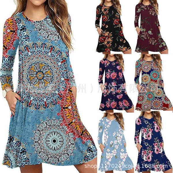 casual dresses fall / winter 2021 amazon wish round neck pullover pocket print long sleeve dress, Black;gray
casual dresses fall / winter 2021 amazon wish round neck pullover pocket print long sleeve dress, Black;gray