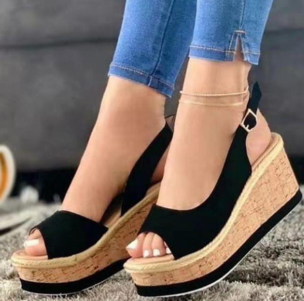 sandals peep high heels wedges vintage summer shoes woman women plus size gladiator sandalias mujer sapato feminino sa0803, Black
sandals peep high heels wedges vintage summer shoes woman women plus size gladiator sandalias mujer sapato feminino sa0803, Black