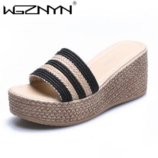 platform wedges slippers women sandals 2021 female shoes fashion heeled casual summer slides, Black
platform wedges slippers women sandals 2021 female shoes fashion heeled casual summer slides, Black