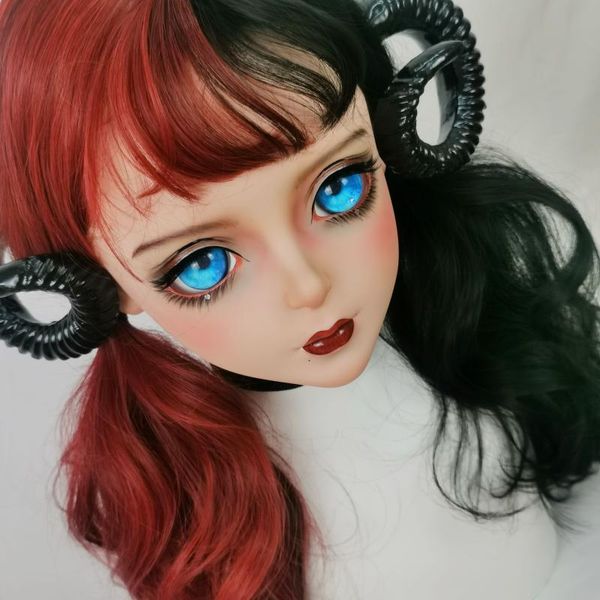 party masks (dollkii-b5) quality handmade female girl resin half head cosplay japanese role play bjd kigurumi mask crossdresser doll
party masks (dollkii-b5) quality handmade female girl resin half head cosplay japanese role play bjd kigurumi mask crossdresser doll
