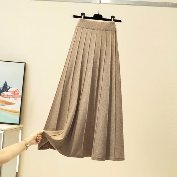 spring women's knitted ribbed pleated midi skirts solid warm female trendy elegant ladies bottoms sweater, Black
spring women's knitted ribbed pleated midi skirts solid warm female trendy elegant ladies bottoms sweater, Black