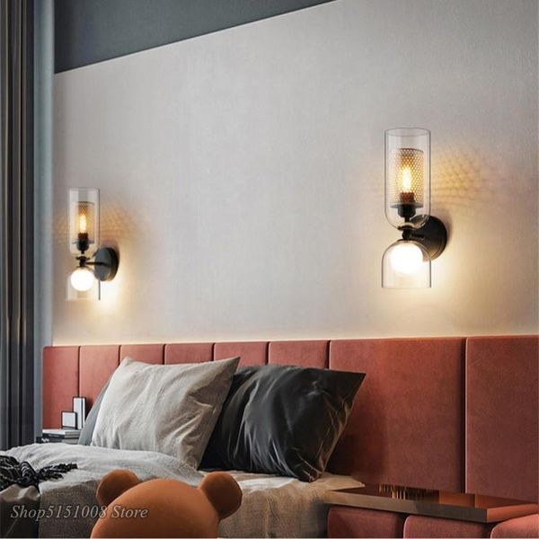 nordic iron net glass wall lamp modern led light el cafe store corridor aisle bedside creative double head lighting deco
nordic iron net glass wall lamp modern led light el cafe store corridor aisle bedside creative double head lighting deco