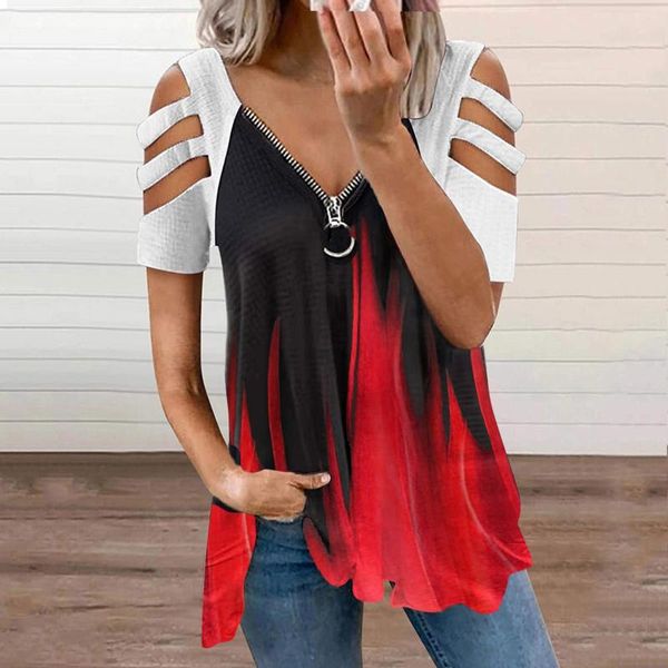 women's blouses & shirts loose women blouse streetwear fashion v-neck clothing summer 2021 femme, White
women's blouses & shirts loose women blouse streetwear fashion v-neck clothing summer 2021 femme, White