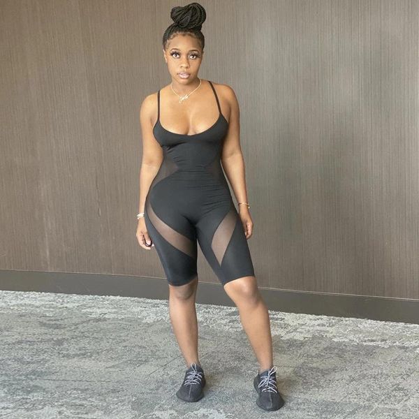 mesh sheer patchwork see through jumpsuit playsuit 2021 women s;eeveless strap bodycon slim rompers summer shorts women's jumpsuits &, Black;white
mesh sheer patchwork see through jumpsuit playsuit 2021 women s;eeveless strap bodycon slim rompers summer shorts women's jumpsuits &, Black;white