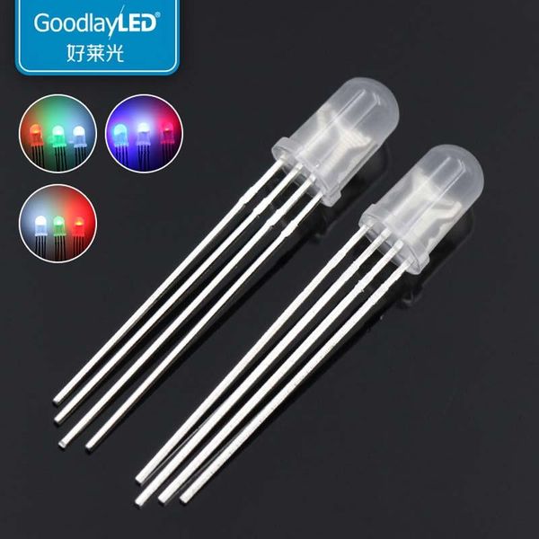 5mm round head fog shape four foot full-color lamp bead with white light directly inserted dip led strips
5mm round head fog shape four foot full-color lamp bead with white light directly inserted dip led strips