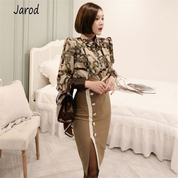 formal women 2 piece set autumn chiffon printing long sleeve blouse +high waist split pencil bodycon skirts work suits 210519, White
formal women 2 piece set autumn chiffon printing long sleeve blouse +high waist split pencil bodycon skirts work suits 210519, White