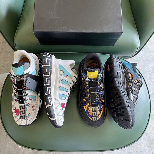 luxury designer sneaker platform trainers suede shoes size 38-46 mens genuine leather fashion trend sneakers mixed color with original box, Black
luxury designer sneaker platform trainers suede shoes size 38-46 mens genuine leather fashion trend sneakers mixed color with original box, Black