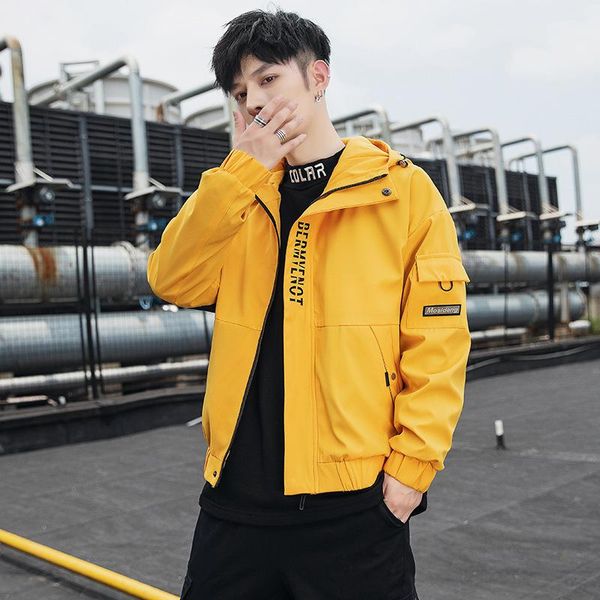 men's jackets color-blocking overalls jacket spring and autumn bomber fashion trendy brand clothing korean clothes, Black;brown
men's jackets color-blocking overalls jacket spring and autumn bomber fashion trendy brand clothing korean clothes, Black;brown