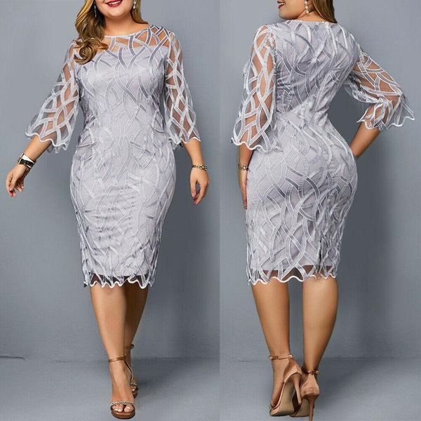 elegant dress women plus size transparent long sleeve party autumn ladies knee-length dresses fall retro lace robe casual, Black;gray
elegant dress women plus size transparent long sleeve party autumn ladies knee-length dresses fall retro lace robe casual, Black;gray