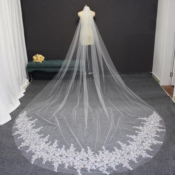 bridal veils long wedding veil with bling sequins lace 3m cathedral comb bride velo de novia, Black
bridal veils long wedding veil with bling sequins lace 3m cathedral comb bride velo de novia, Black