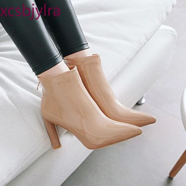 boots winter the fashion pointed thick heel black rear zipper plus cashmere keep warm high women size34-39
boots winter the fashion pointed thick heel black rear zipper plus cashmere keep warm high women size34-39