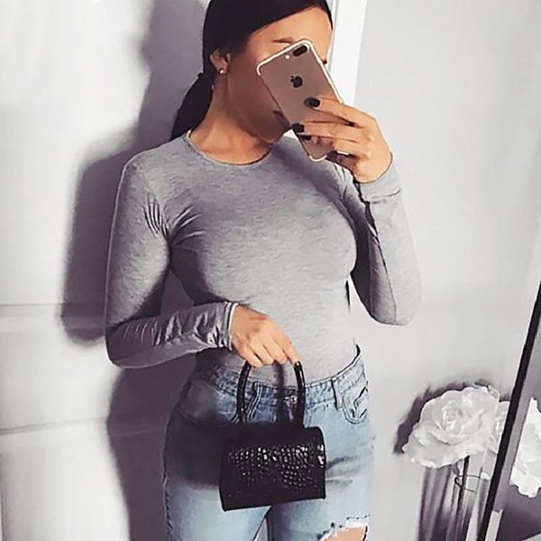 women's jumpsuits & rompers long sleeve women bodysuit spring gray casual o neck club femme black basic bodycon womens jumpsuit, Black;white
women's jumpsuits & rompers long sleeve women bodysuit spring gray casual o neck club femme black basic bodycon womens jumpsuit, Black;white