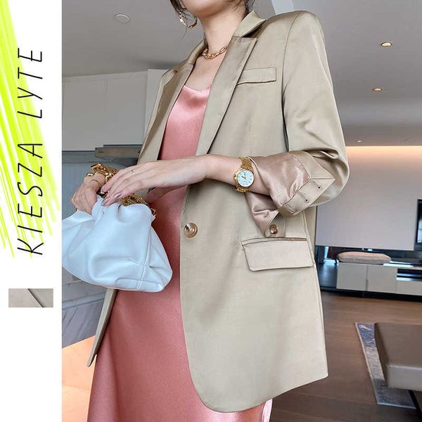 satin suit jacket for women spring luxury solid champagne long sleeve ladies' korean style loose business suits blazer 210608, White;black
satin suit jacket for women spring luxury solid champagne long sleeve ladies' korean style loose business suits blazer 210608, White;black