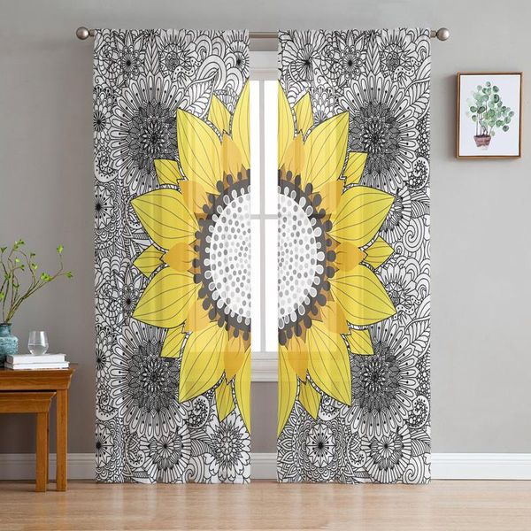 curtain & drapes sunflower mandala sheer curtains for living room bedroom kitchen tulle windows voile home decoration
curtain & drapes sunflower mandala sheer curtains for living room bedroom kitchen tulle windows voile home decoration