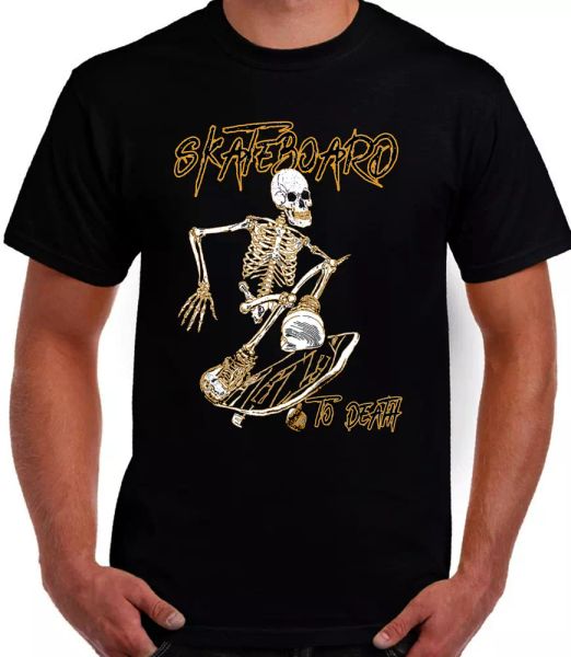 FAN SKATE BOARD TO DEATH FUN COOL GRAPHIC ART DESIGN HIGH QUALITY HEAVY T-Shirt, White;black
FAN SKATE BOARD TO DEATH FUN COOL GRAPHIC ART DESIGN HIGH QUALITY HEAVY T-Shirt, White;black