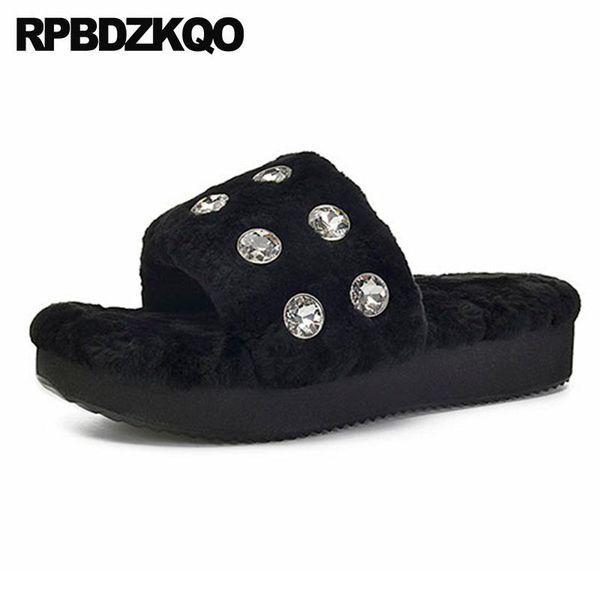 slippers rhinestone crystal big size black brand platform sheepskin diamond luxury shoes women designers real fur plus slides
slippers rhinestone crystal big size black brand platform sheepskin diamond luxury shoes women designers real fur plus slides
