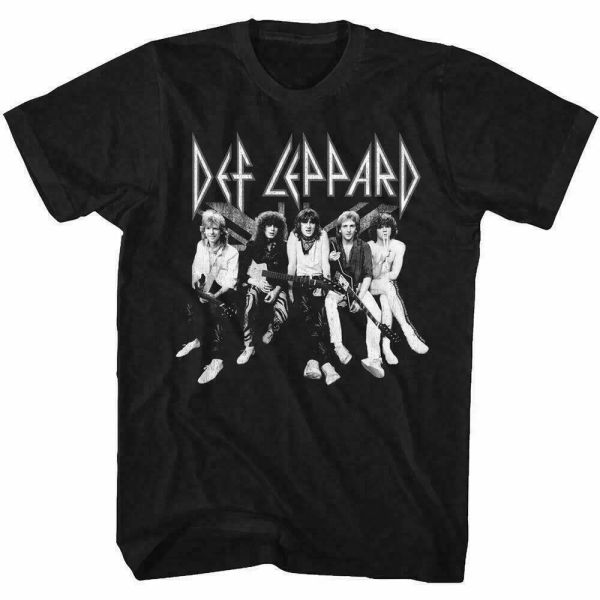 def leppard group t shirt mens licensed rock n roll band tee retro new black, White;black
def leppard group t shirt mens licensed rock n roll band tee retro new black, White;black