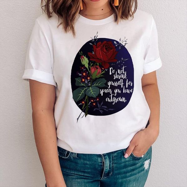 graphic floral fashion flower printing women cute 90s clothes tees print clothing female t shirt, White
graphic floral fashion flower printing women cute 90s clothes tees print clothing female t shirt, White