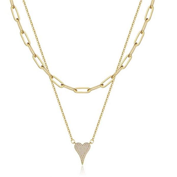 chains 2021 explosive simple double heart-shaped love necklace vintage crescent rope chain herring snake cuban paper clip, Silver
chains 2021 explosive simple double heart-shaped love necklace vintage crescent rope chain herring snake cuban paper clip, Silver