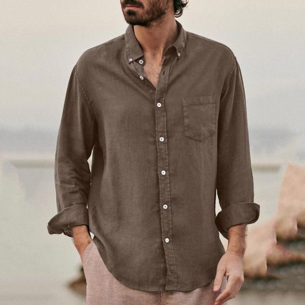 men's casual shirts 2021 fashion long sleeve solid buttoned turn-down collar shirt autumn summer vintage men cardigan, White;black
men's casual shirts 2021 fashion long sleeve solid buttoned turn-down collar shirt autumn summer vintage men cardigan, White;black