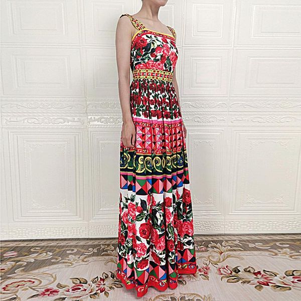 casual dresses summer women's boho beach party vintage elegant chic rose flower print long dress, Black;gray
casual dresses summer women's boho beach party vintage elegant chic rose flower print long dress, Black;gray