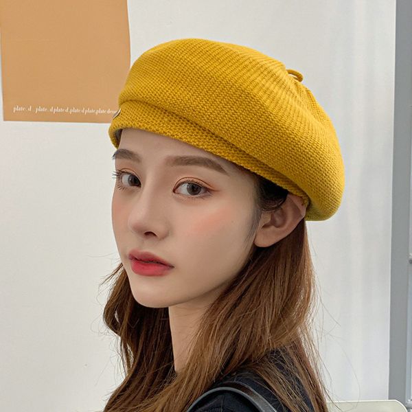 aelnng brand women autumn winter beret womens solid color knitted cotton hats adjustable tape design beretsg, Blue;gray
aelnng brand women autumn winter beret womens solid color knitted cotton hats adjustable tape design beretsg, Blue;gray