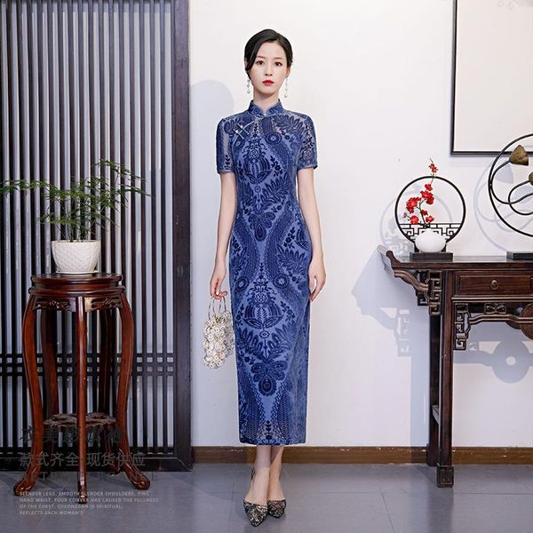 ethnic clothing short sleeve female dress gown mandarin collar qipao oversize 3xl 4xl chinese floral cheongsam autumn elegant vestidos, Red
ethnic clothing short sleeve female dress gown mandarin collar qipao oversize 3xl 4xl chinese floral cheongsam autumn elegant vestidos, Red