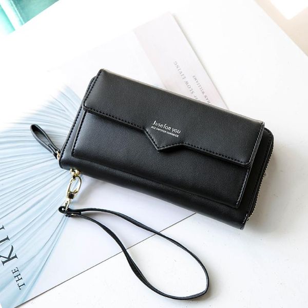 wallets pu leather purse long fashion phone bag card holder large capacity clutch women wallet, Red;black
wallets pu leather purse long fashion phone bag card holder large capacity clutch women wallet, Red;black