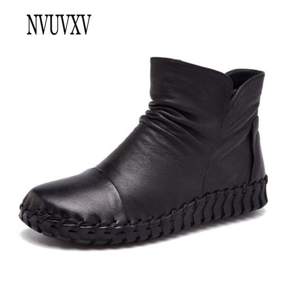 boots 2021 short fashion women round head women's shoes comfortable flat handmade genuine leather sh087, Black
boots 2021 short fashion women round head women's shoes comfortable flat handmade genuine leather sh087, Black