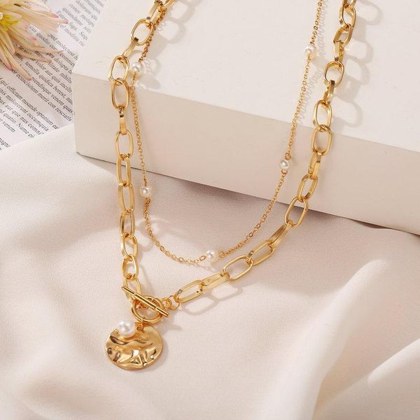 chains multi-layer link chain necklaces vintage clavicle necklace delicate pearl wholesale fashion jewelry, Silver
chains multi-layer link chain necklaces vintage clavicle necklace delicate pearl wholesale fashion jewelry, Silver