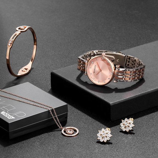 wristwatches fashion women rose gold cutting glass mirror watch necklace pendant bracelet earrings combo sets jewelry set gift for, Slivery;brown
wristwatches fashion women rose gold cutting glass mirror watch necklace pendant bracelet earrings combo sets jewelry set gift for, Slivery;brown