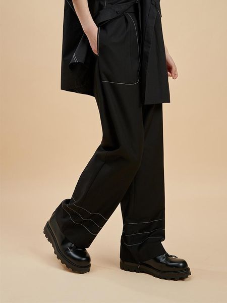 men's pants 2021 men women's clothing hair stylist catwalk original loose niche straight trousers plus size costumes 27-46, Black
men's pants 2021 men women's clothing hair stylist catwalk original loose niche straight trousers plus size costumes 27-46, Black