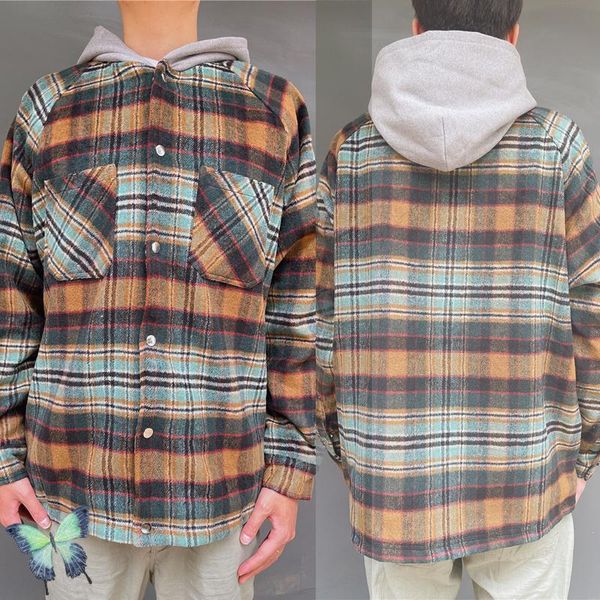 men's hoodies & sweatshirts heavy fabric represent hoody cardigan men women flannel plaid hoodie jacket coat single breasted baseball q, Black
men's hoodies & sweatshirts heavy fabric represent hoody cardigan men women flannel plaid hoodie jacket coat single breasted baseball q, Black